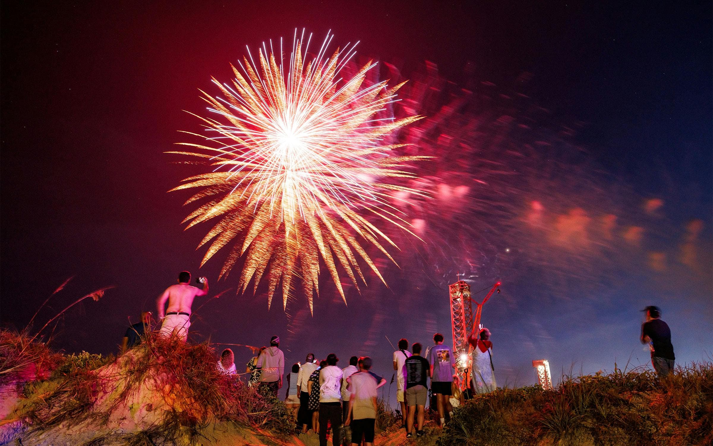 Fireworks on the Beach